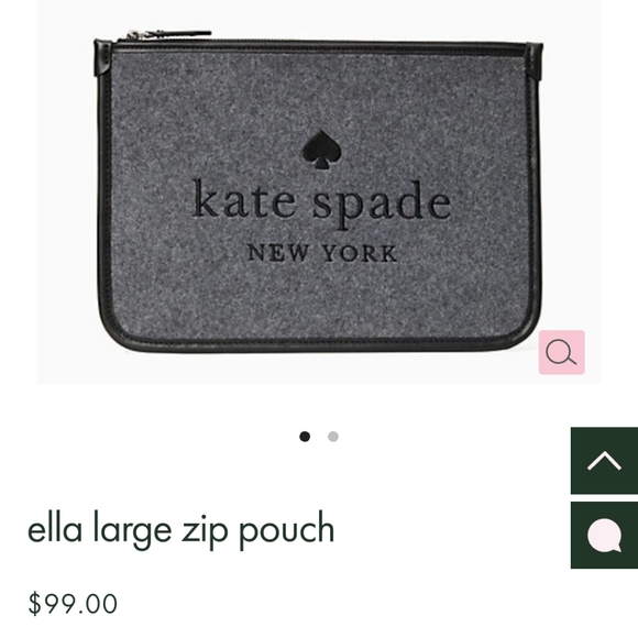 ♠️ NWT Kate Spade Large Zip Pouch - Picture 7 of 7
